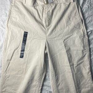 Banana Republic Cream Chinos Cotton Blend